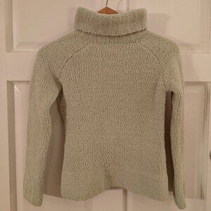 Womens Light Green Turtleneck Size Small